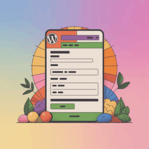 formulaire wordpress de contact avec des couleurs